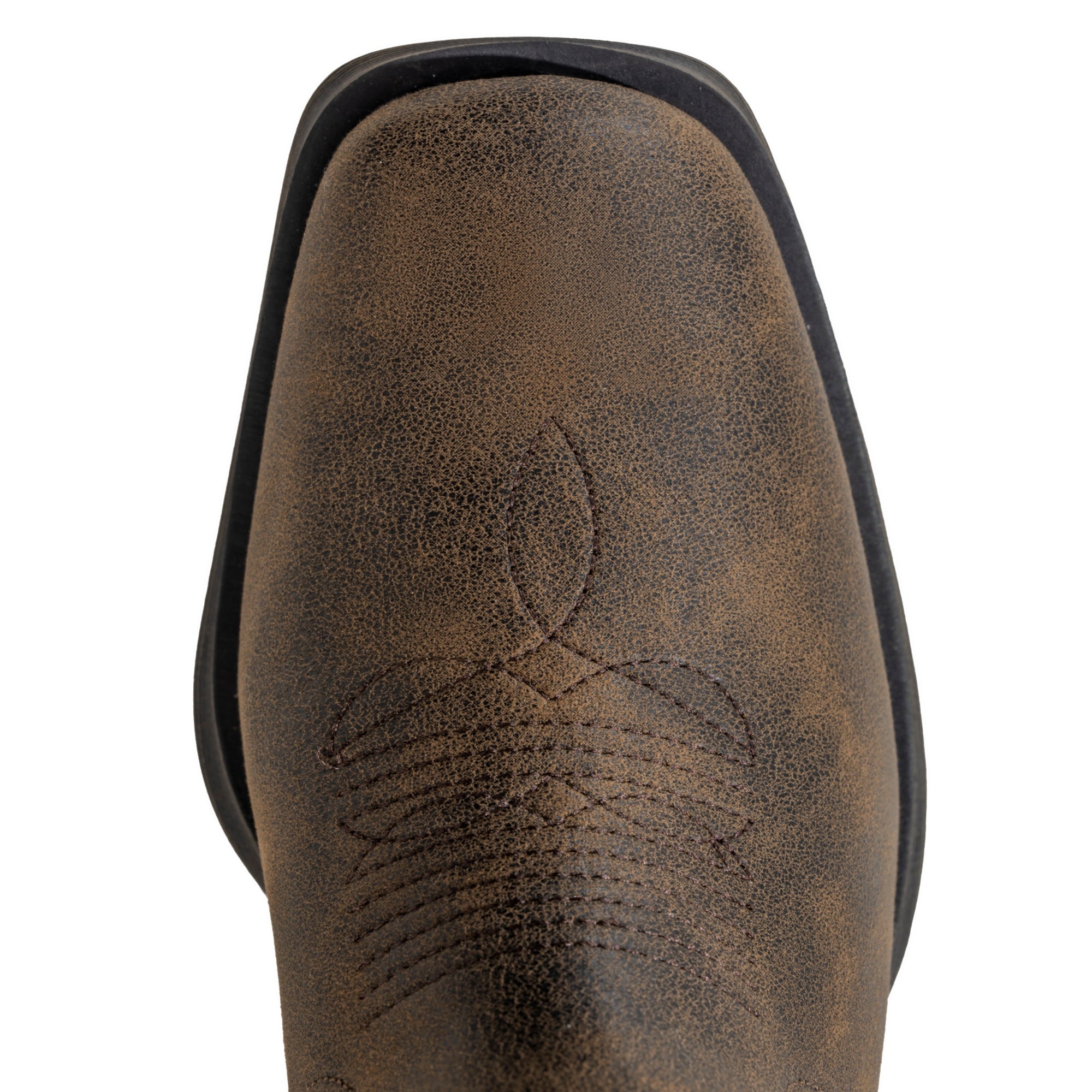 Cowboy Boots for Men Square Toe Western Chelsea Boots Slip on Ankle Boots Casual Mens Dress Shoes