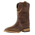 Winbird Cowboy Boots For Men Square Toe Western Men's Boots Vegan/Genuine Leather with Classic Patriot Pull On Boot