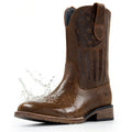 WINBIRD Cowboy Boots For Men Square Toe Western Work Boots Water Resistant